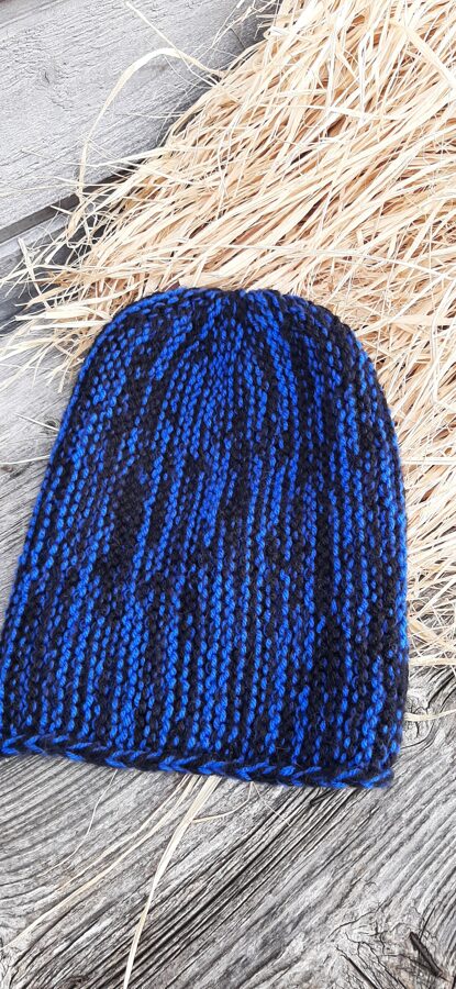 Raibi zila Lalu cepure vīriešu, sieviešu, jauniešu - silta, mīksta, kvalitatīva, patīkama. Cepures visai ģimenei! 