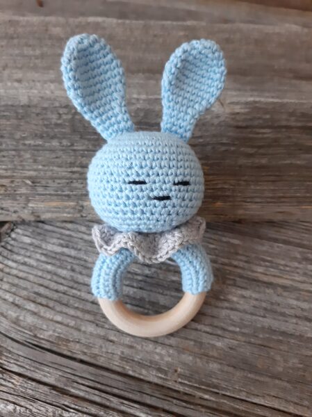 LaLu grabulītis mazuļiem "Garausītis".  Pirmā rotaļlieta, grabulis, draugs tieši tavam mazulim.