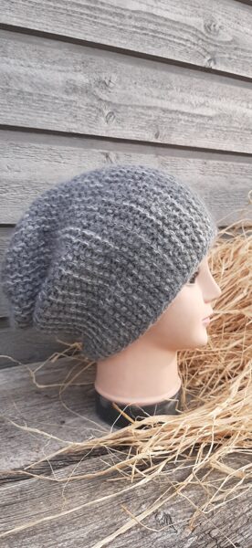 Raibi pelēka Lalu cepure vīriešu, sieviešu, jauniešu - silta, mīksta, kvalitatīva, patīkama. Cepures visai ģimenei!