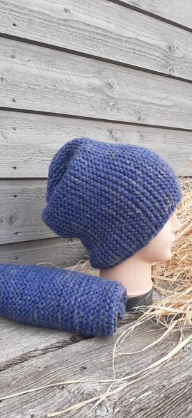 Raibi zila Lalu cepure vīriešu, sieviešu, jauniešu - silta, mīksta, kvalitatīva, patīkama. Cepures visai ģimenei!