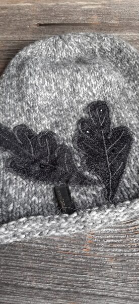 Skaistu pelēku toņu LaLu cepure "Ozols! Adīta rokām no dabīga materiāla, bez vīlēm. Vienā eksemplārā.